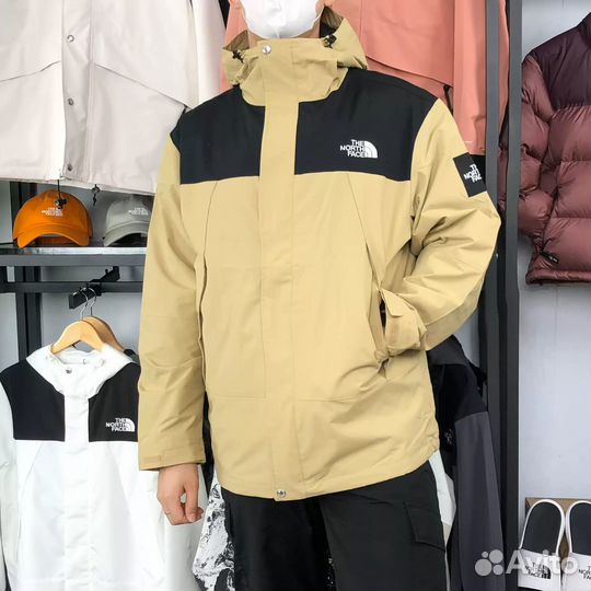 THE north face Jacket Men Khaki (L)(59)