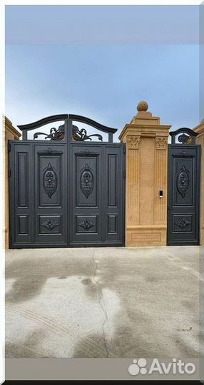 Кованые ворота под ключ