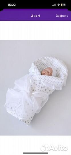 Конверт одеяло на выписку лето