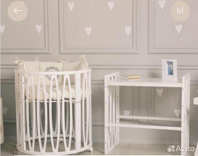 Детская кровать трансформер с маятником