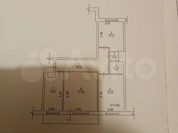 3-к. квартира, 68,1 м², 5/9 эт.