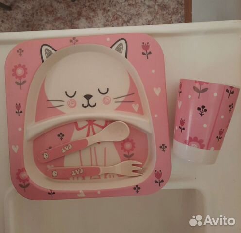 Посуда детская из бамбука