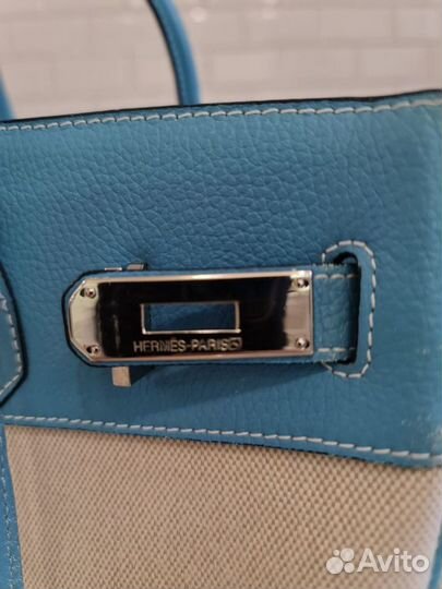 Сумка hermes birkin 35 blue togo jeans