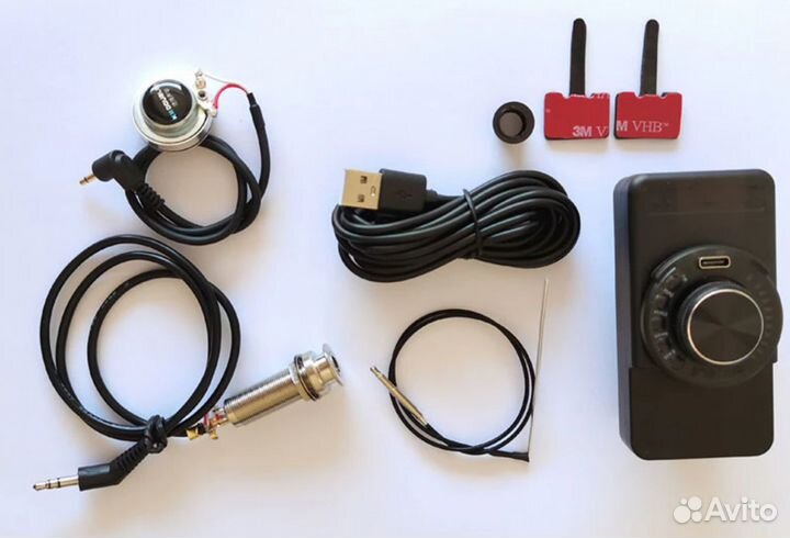 Трансакустический датчик c установкой на гитару