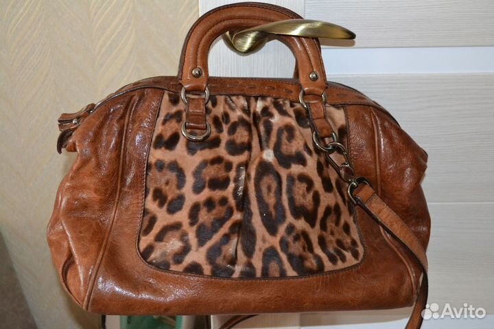 Сумка женская dolce gabbana леопард оригинал 42х31