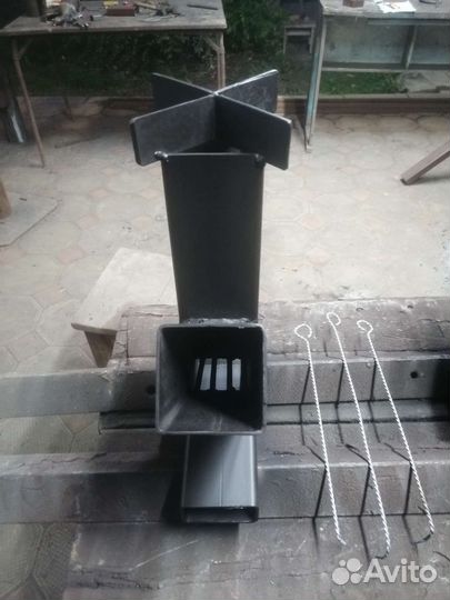 Печь-ракета
