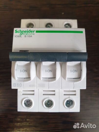 Автом. выкл. A9F93310 Acti9 3P 10А (B) 15кА