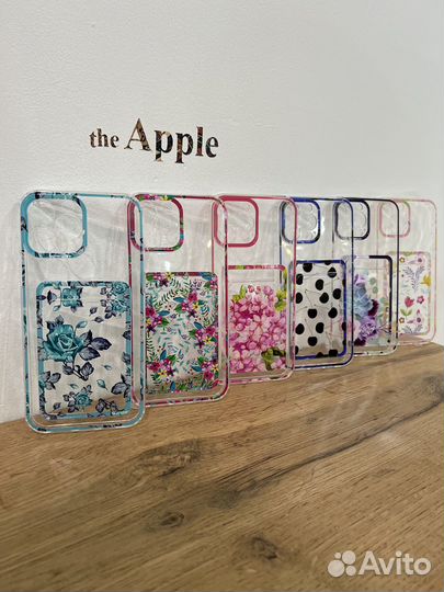 Чехол силиконовый с рисунком на iPhone