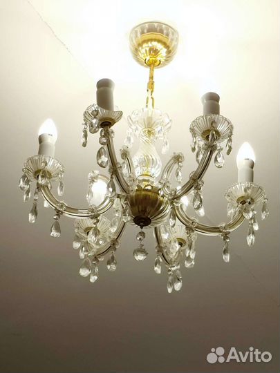 Люстра хрустальная винтаж СССР