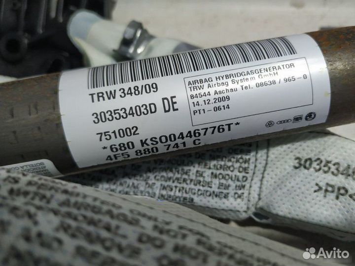 Подушки безопасности боковые Audi A6 С6 2008—2011