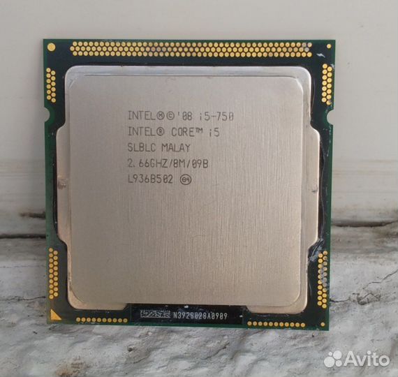 Процессор intel core i5 750