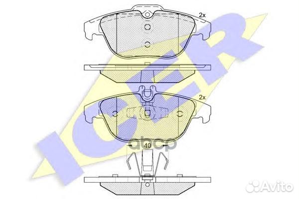 181900 колодки дисковые задниеMB W204/X204 1.8