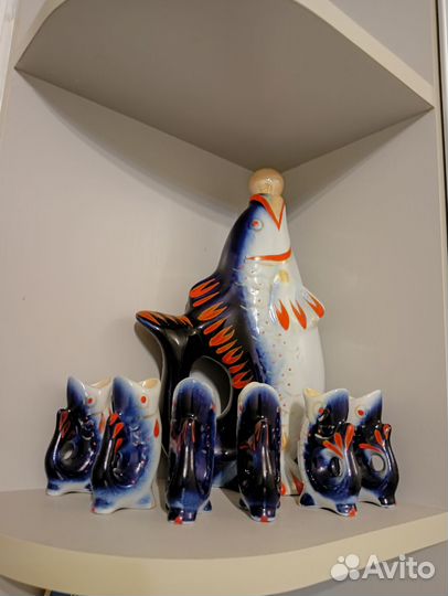 Графин-штоф и 6 стопок 