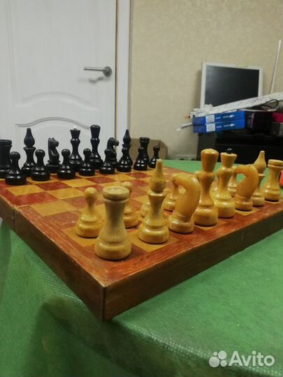 Шахматы СССР дерево + пластик