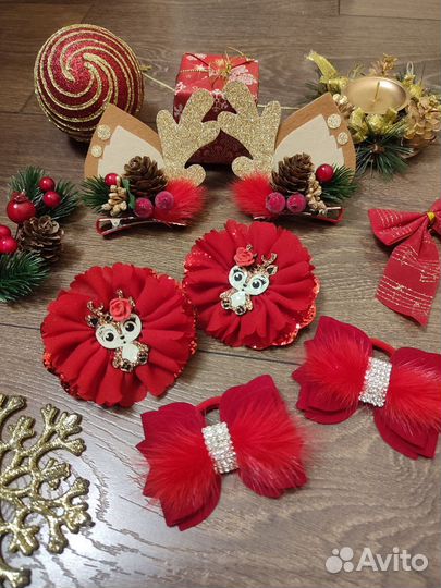 Резиночки и заколочки для волос олени