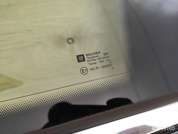 Стекло заднее правое глухое Opel Vectra C Alarm