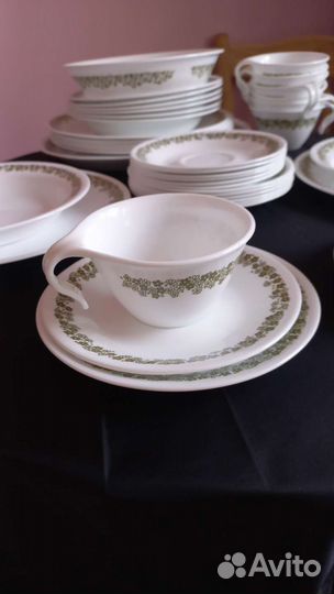 Набор столовой посуды Corelle США винтаж