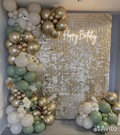 Фотозоны из пайеток и неоновые вывески