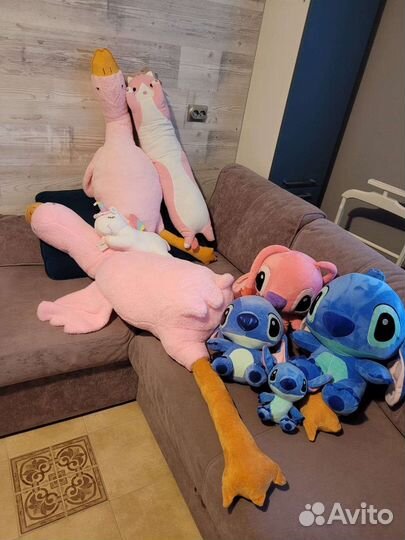 Гуси, стич, кот Батон, гусеница Хаги Ваги, кот