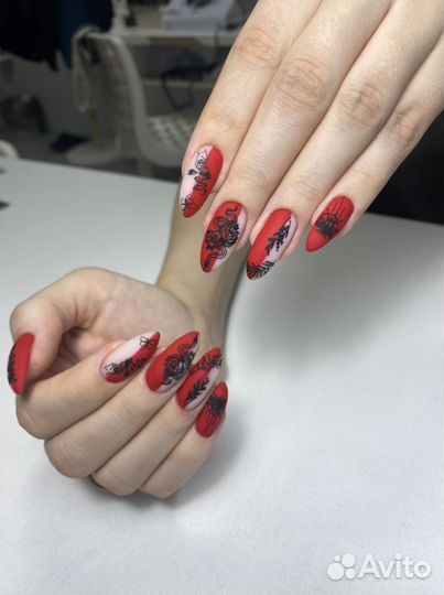 Маникюр, наращивание ногтей, брови, Руднева