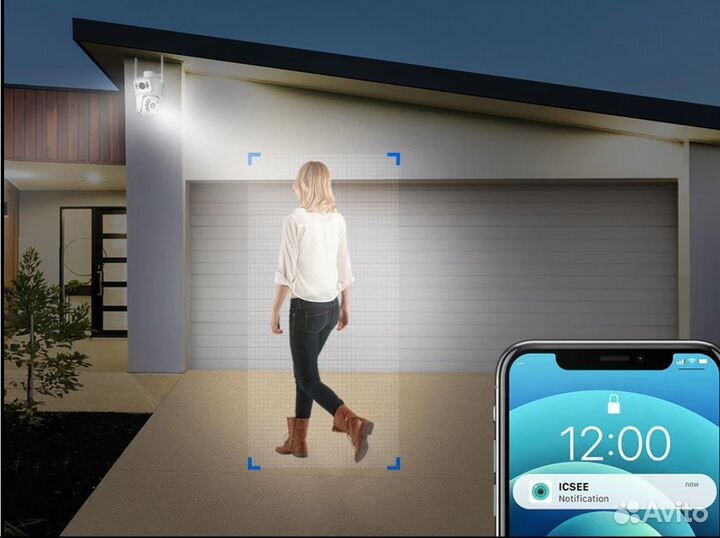 Камера видеонаблюдения с двумя объективами ICsee