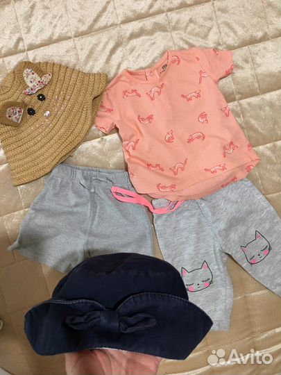 3-6 мес 68размер, футболка панамка