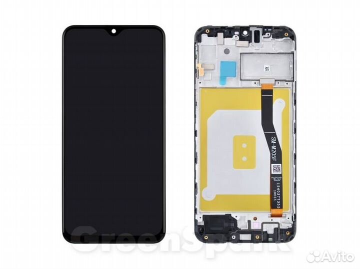 Дисплей для Samsung M205F Galaxy M20 в рамке +тач