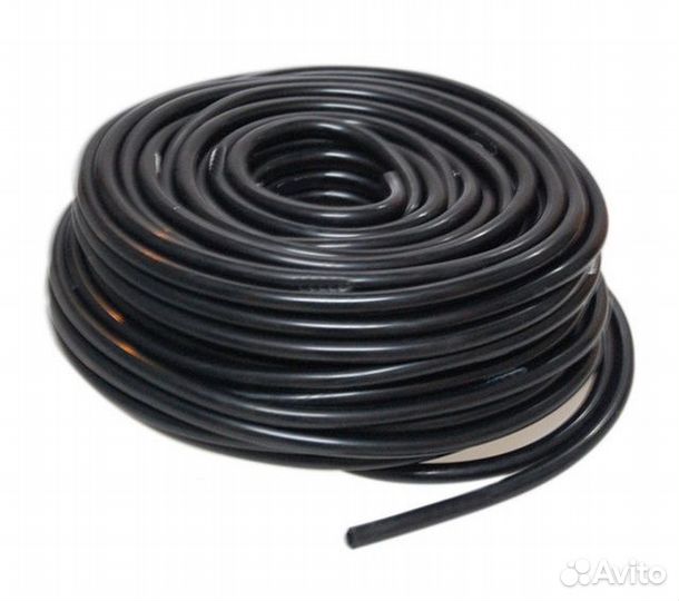 Шланг вакуумный силиконовый черный 10*16мм черный