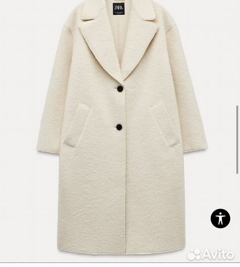 Пальто женское zara букле L