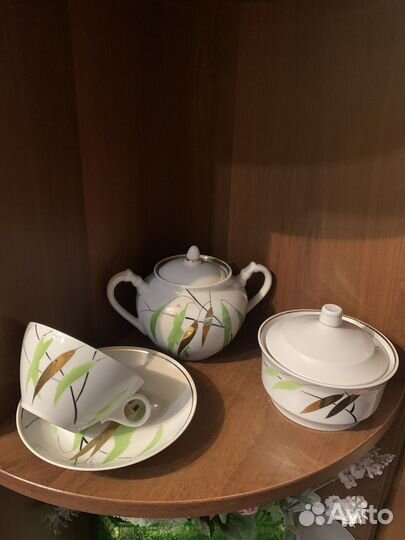 Сахарница и чайная пара Дулево