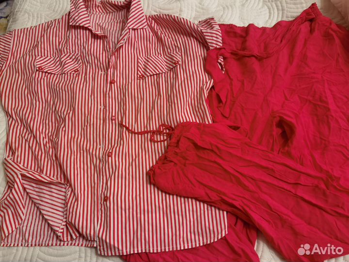 Костюм рубашка и брюки летний женский