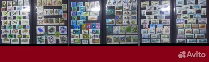 Альбом в подарок и 700 марок из СССР (1965-1990)