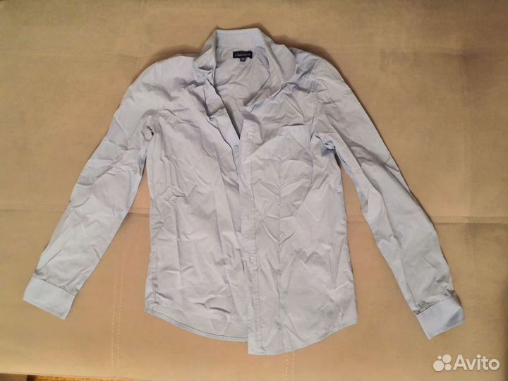 Рубашка голубая детская