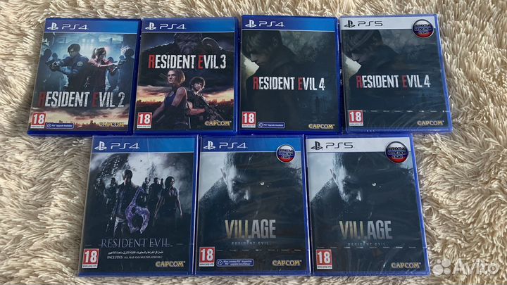 Resident Evil 2 3 4 6 8 Village