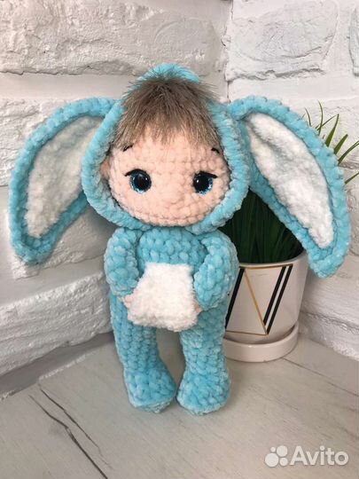 Пупс в кигуруми Зайки