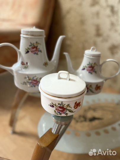 Чайные предметы Германия мейсенский цветок фарфор