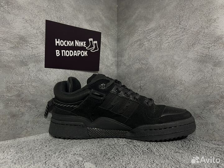 Adidas forum low bad bunny black