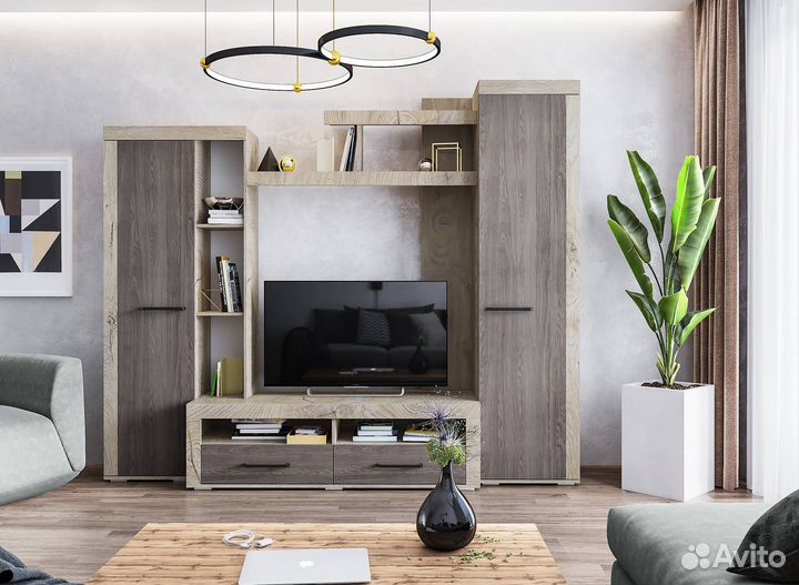 Стенка гостиная 248 см. Вместительная гостиная. Ма