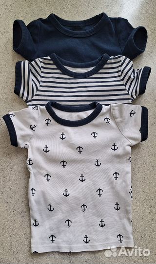 Пижама h&m 92 (набор 3 шт.)