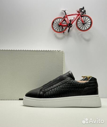 Мужские Кеды Натуральная кожа Boss