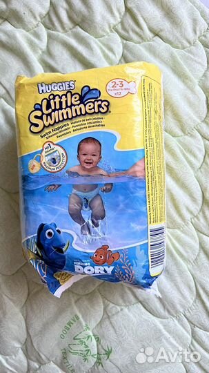 Подгузники для плавания 12шт 3-8 кг