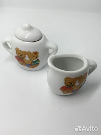 Набор игрушечной посуды. Кукольная посуда