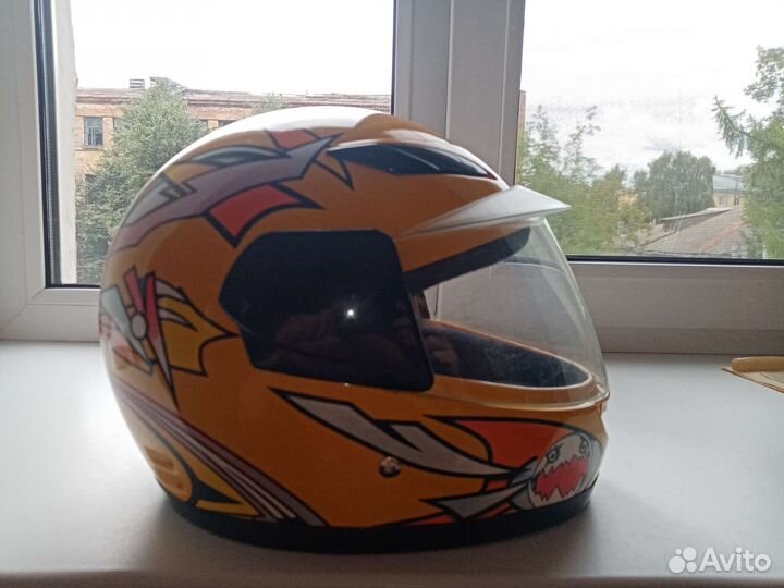 Детский мото шлем