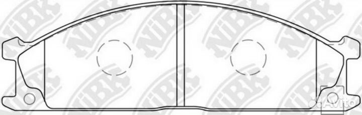 Nibk PN2344 Колодки NiBK PN2344