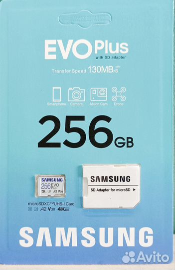 Карта памяти micro sd 256 samsung