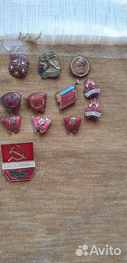 Тяжелые значки СССР