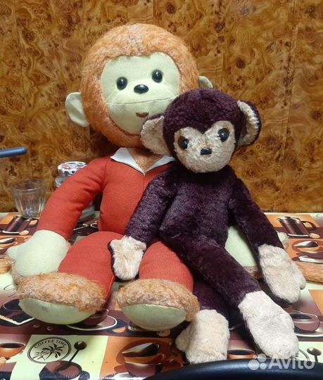 Плюшевые игрушки СССР обезьяны