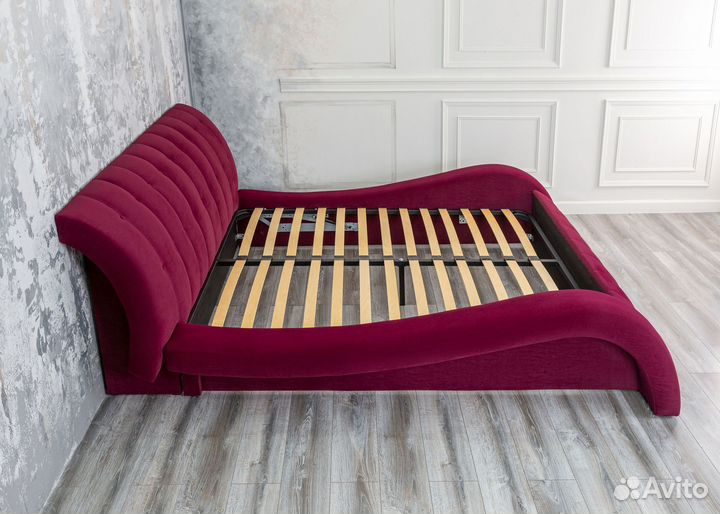 Кровать двухспальная новая 160х200 в велюре