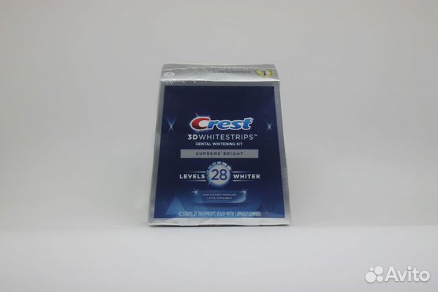 Отбеливающие полоски для зубов crest 3D whitestrip