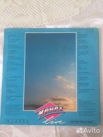 Пластинки karat немецкие